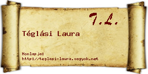 Téglási Laura névjegykártya